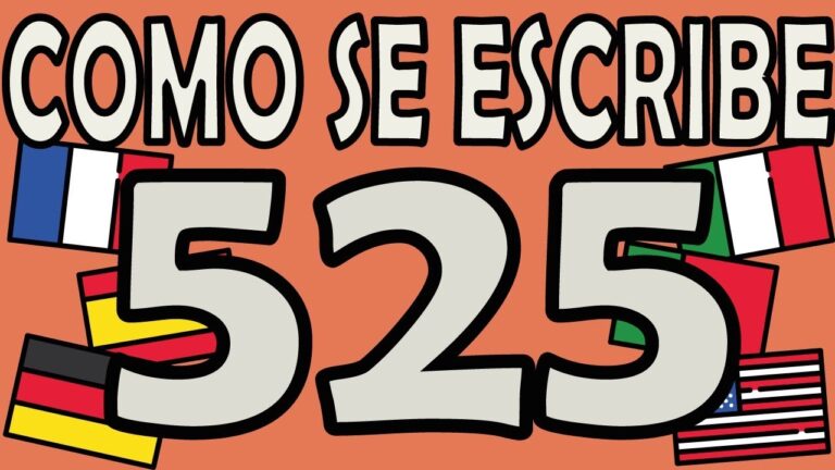 como se escribe 525 en ingles