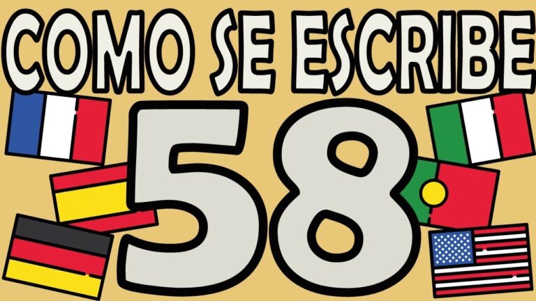 como se escribe 58 en letras