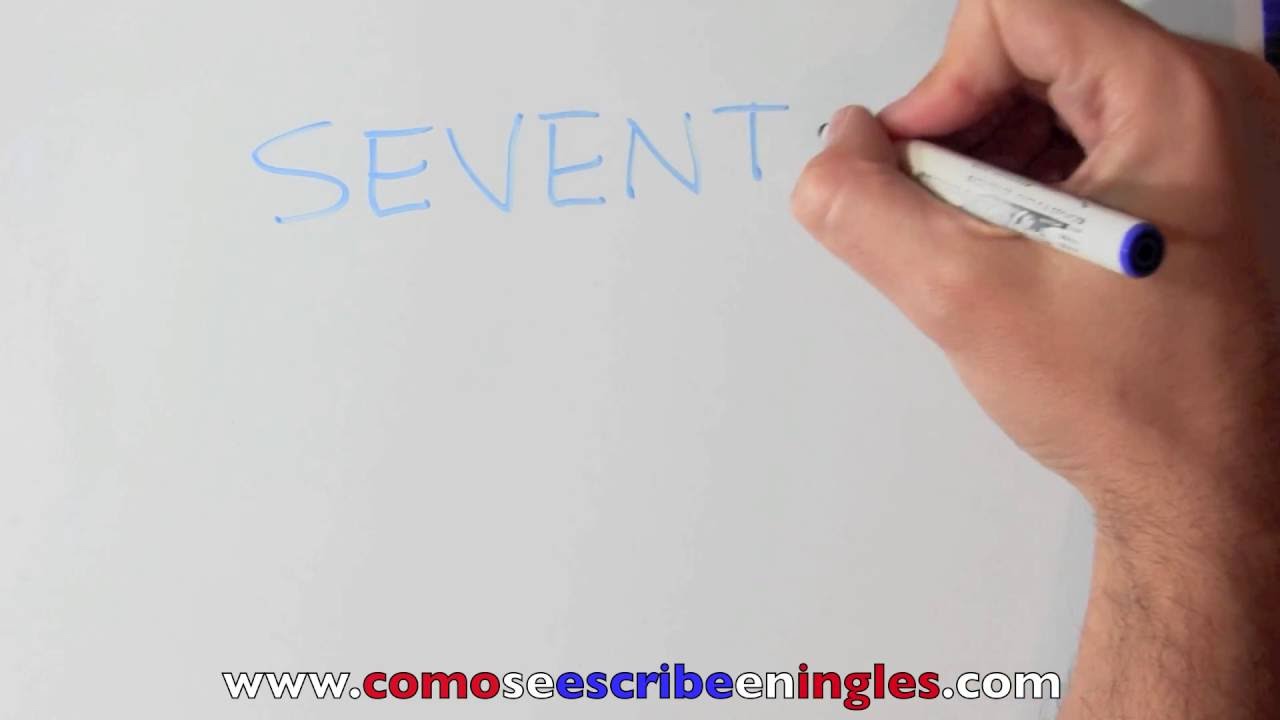 como se escribe 70 en ingles