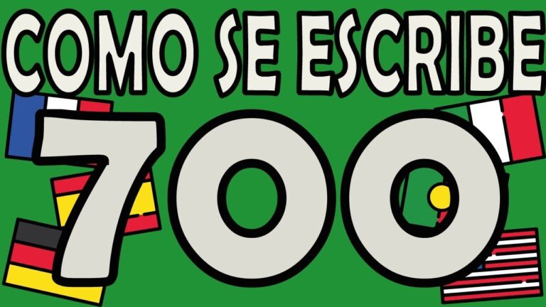 como se escribe 700 en letras