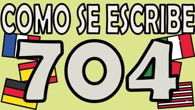 como se escribe 704 en ingles