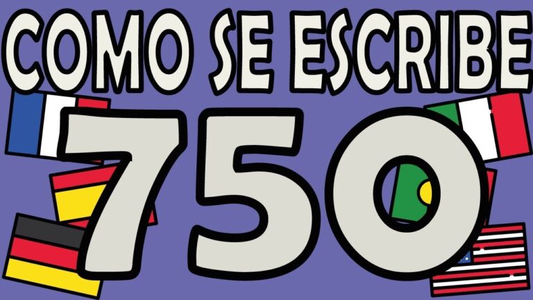 como se escribe 750 en letras