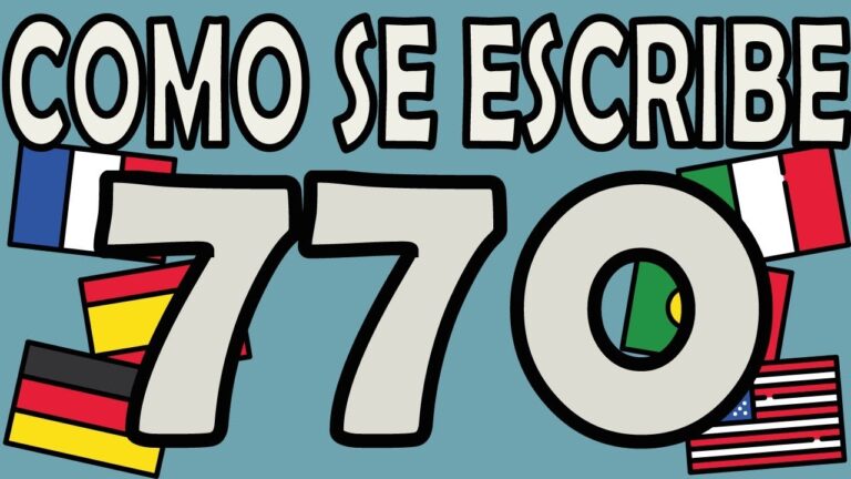 como se escribe 770 en letras