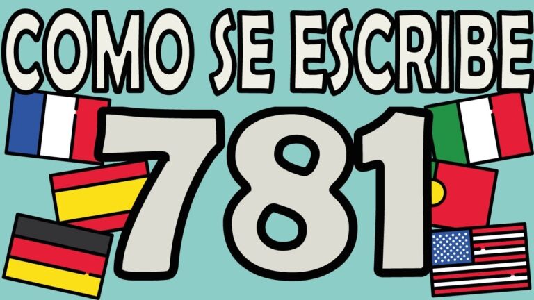 como se escribe 781 en letras