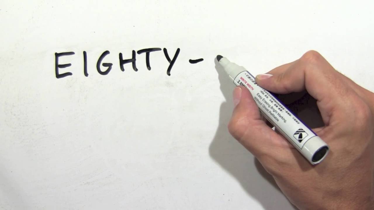 cómo se escribe 84 en inglés