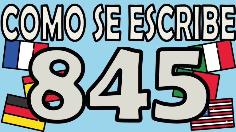 cómo se escribe 845 en inglés