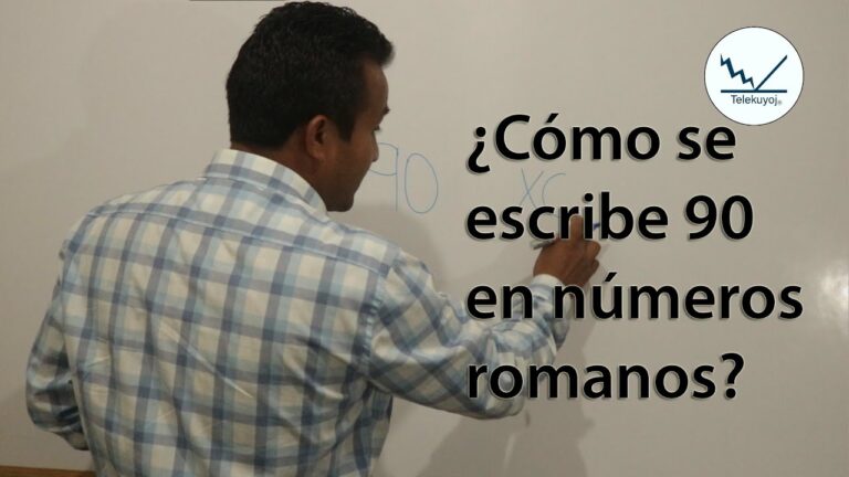 como se escribe 90 en numeros romanos