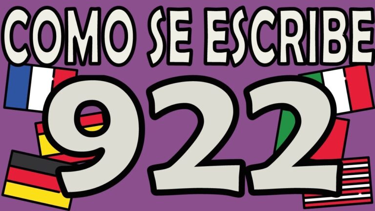 como se escribe 922 en letras