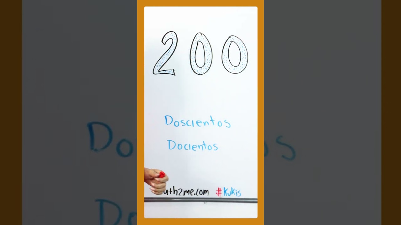 cómo se escribe el 200