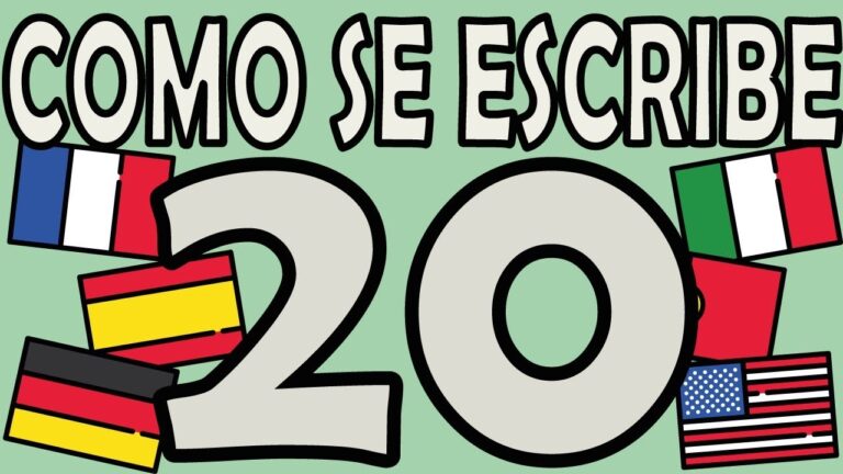 cómo se escribe el número 20