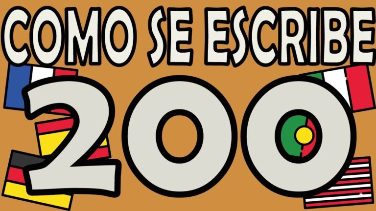 cómo se escribe el número 200
