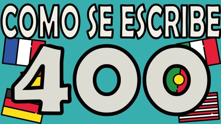 como se escribe en letra 400