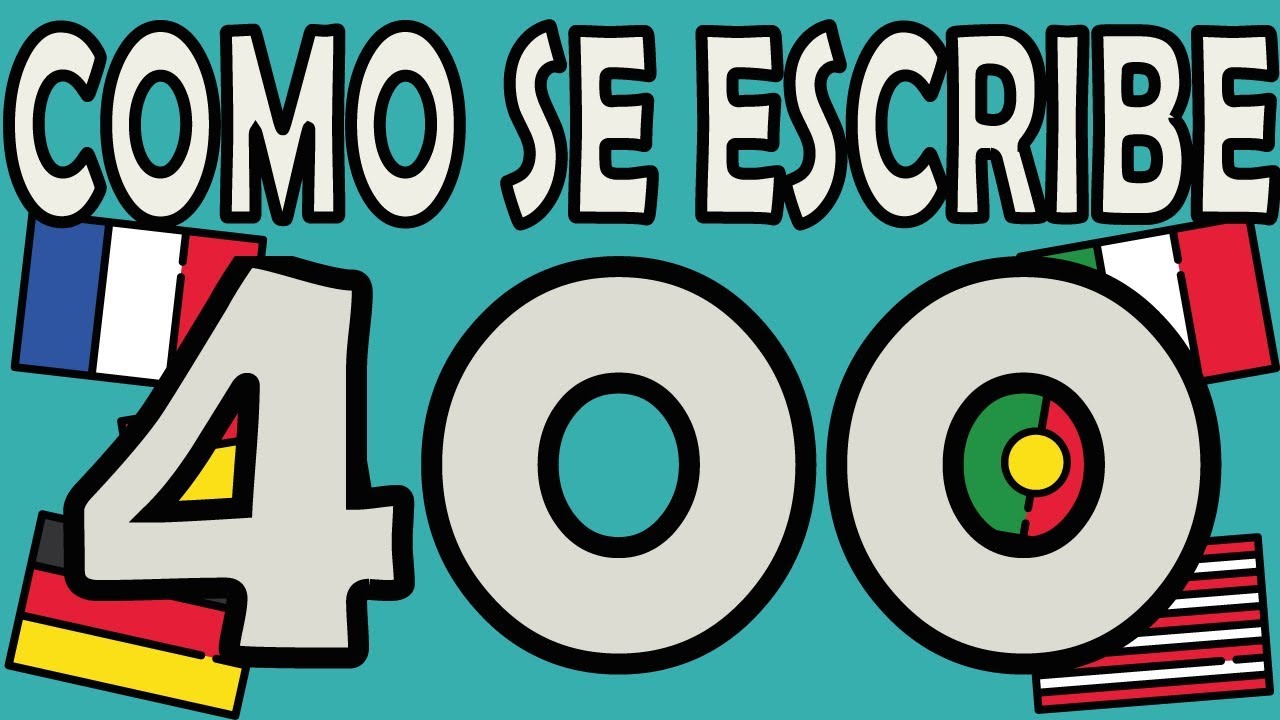 como se escribe en letra 400