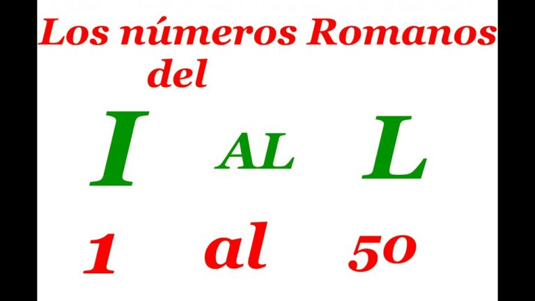 como se escribe los numeros romanos del 1 al 50