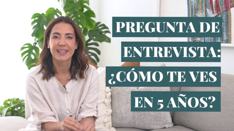 como te ves dentro de 5 años