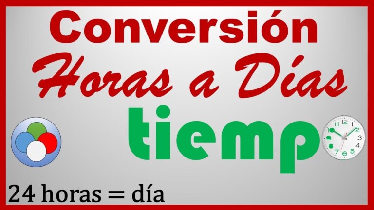 convertidor de horas a dias