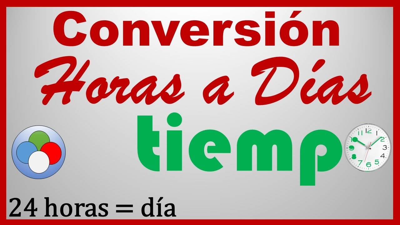 convertidor de horas a dias
