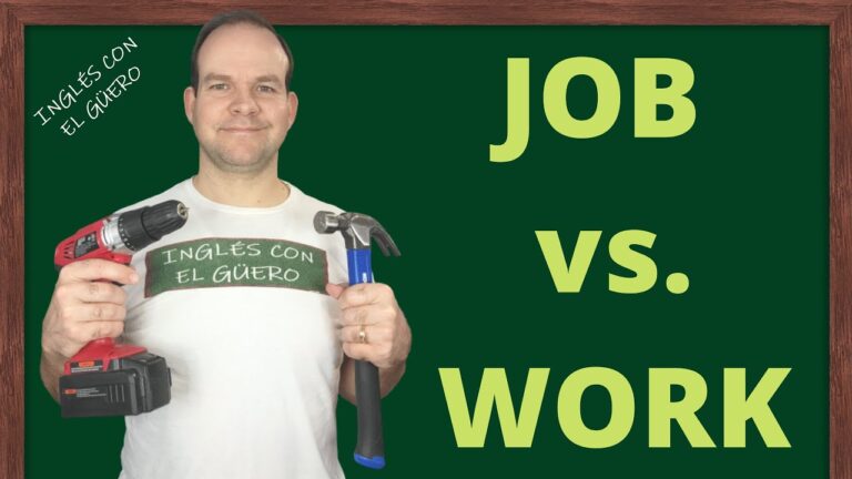 cual es la diferencia entre work y job