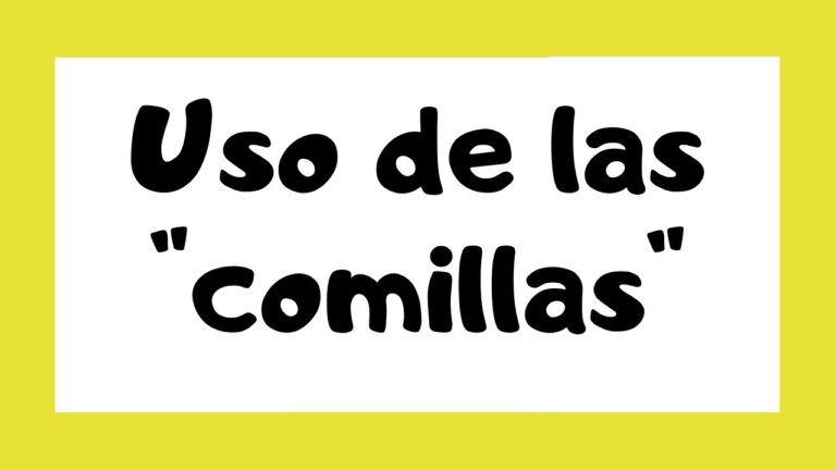 cuando se usan las comillas