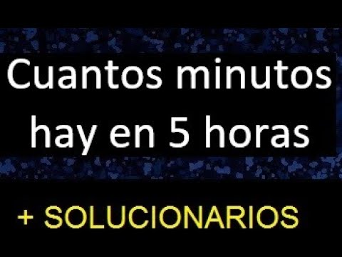 cuantos minutos son 5 horas