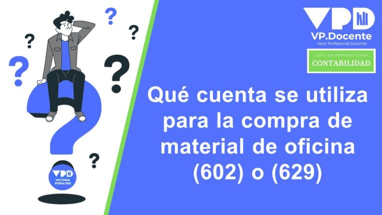 cuenta contable material de oficina