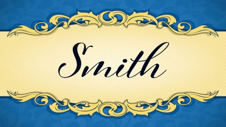 de donde es el apellido smith