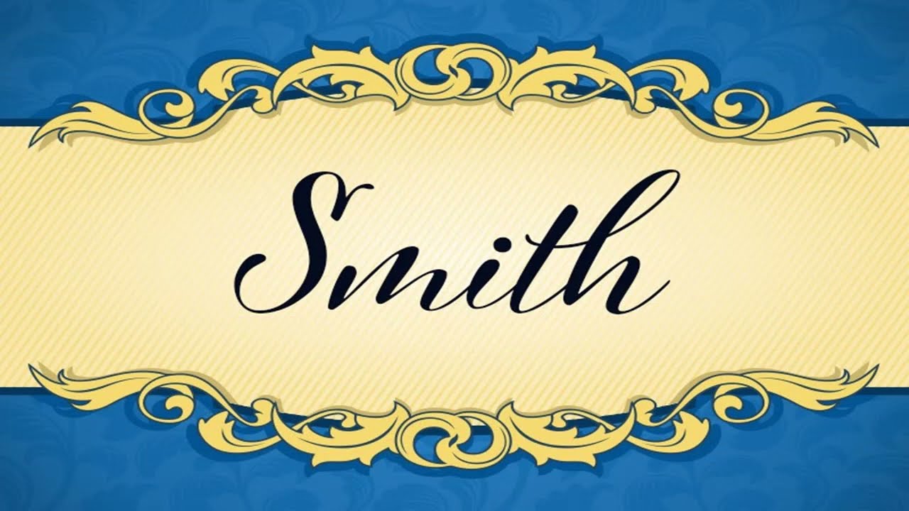 de donde es el apellido smith