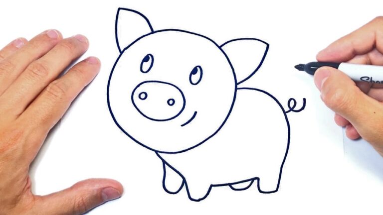 dibujo de un cerdo para imprimir
