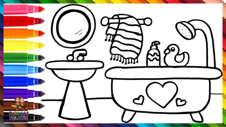 dibujos de cuarto de baño