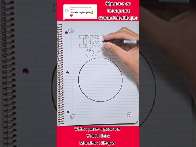 dibujos para portada de ingles