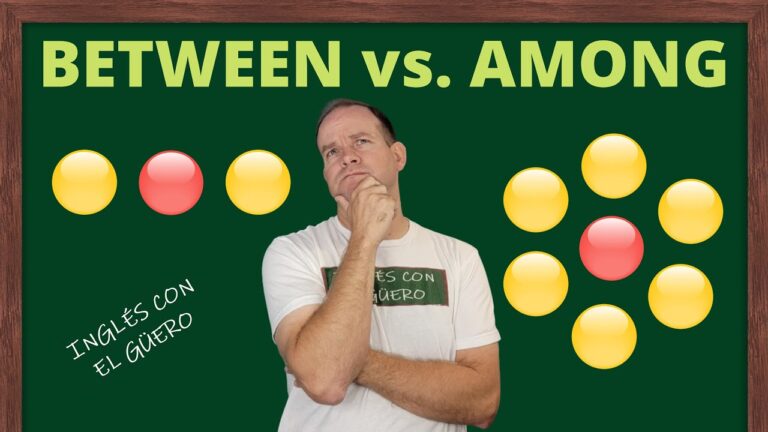 diferencia entre among y between