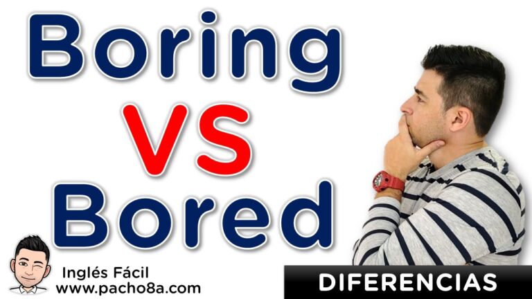 diferencia entre bored y boring