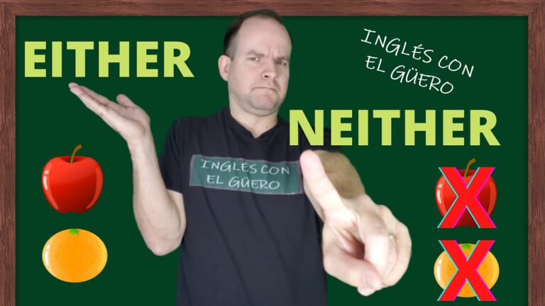 diferencia entre either y neither