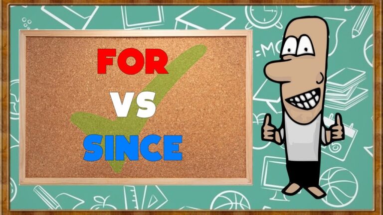 diferencia entre for y since