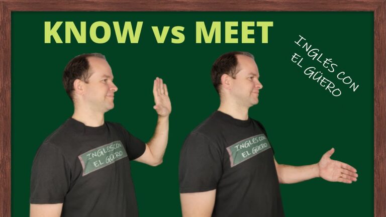 diferencia entre met y meet