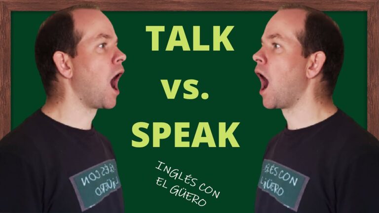 diferencia entre speak y talk