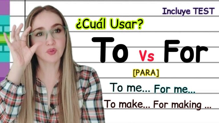 diferencia entre to y for