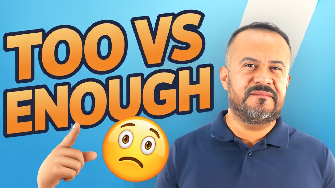 diferencia entre too y enough