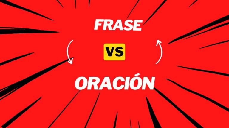 diferencias entre oración y frase