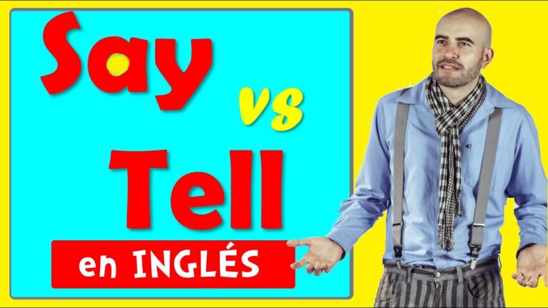 diferencias entre say y tell