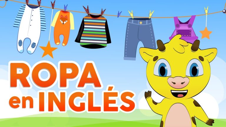 ejercicios de la ropa en ingles para niños