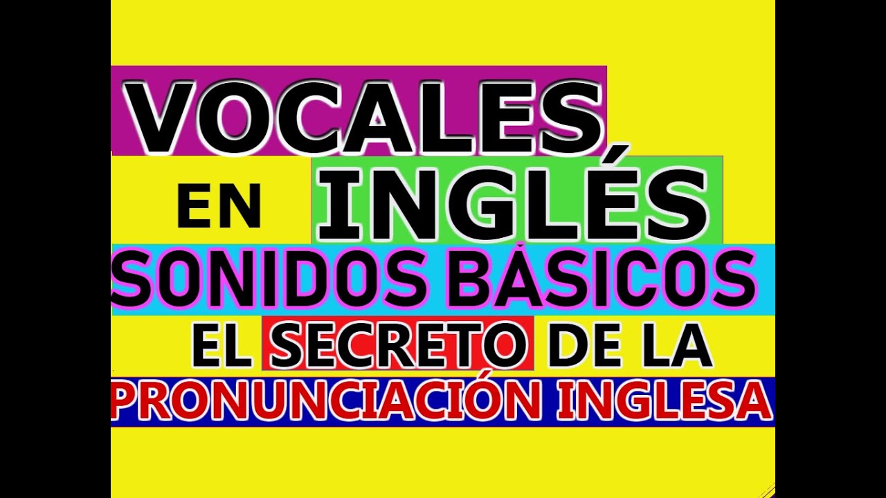 ejercicios de las vocales en ingles