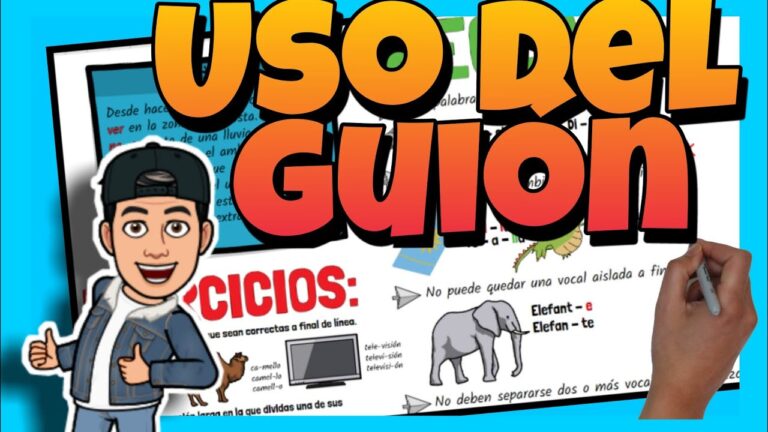 ejercicios del guion para primaria