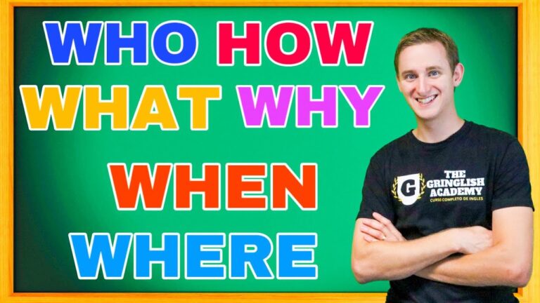 ejercicios en ingles con what where who