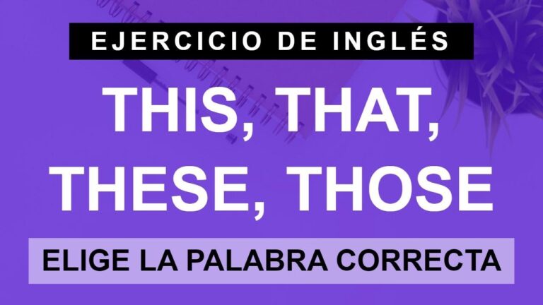 ejercicios this that these those