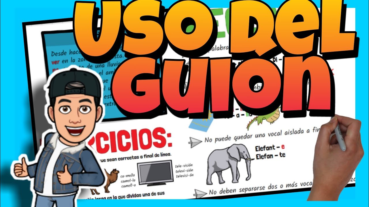 ejercicios uso del guion 4 primaria