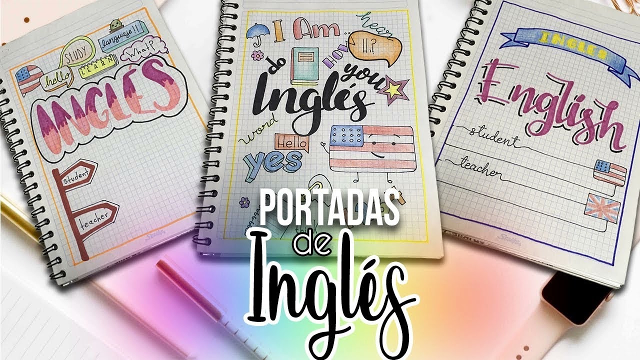 etiquetas en inglés para cuadernos