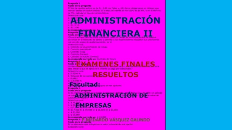 exámenes resueltos administración y finanzas