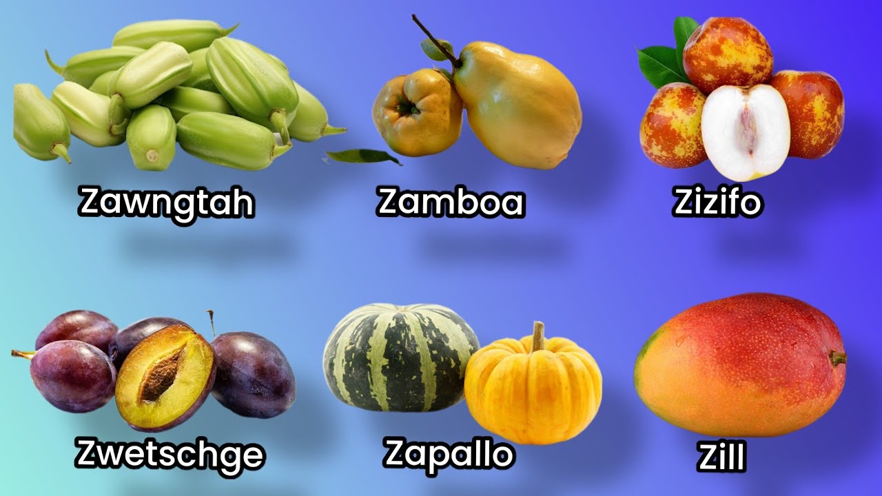 fruta que empieze con z