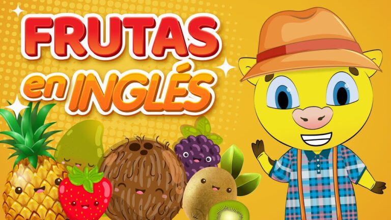 frutas en ingles para colorear